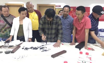 阎敏生活-4月25日，举行了宝安区美术家协会沙井分会2018年“春季书画笔会”，
一、主【图4】