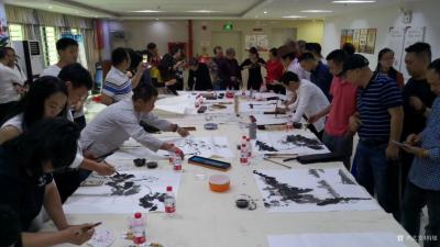 阎敏生活-4月25日，举行了宝安区美术家协会沙井分会2018年“春季书画笔会”，
一、主【图6】