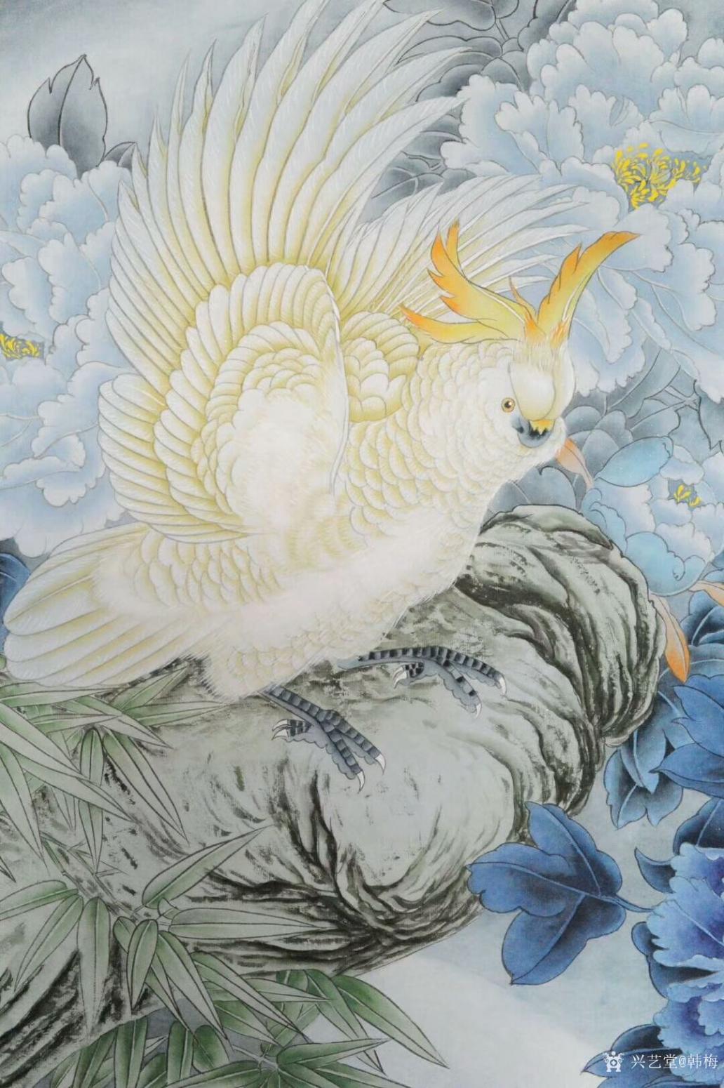 韩梅国画作品《丁香》【图1】