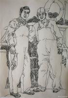 艺术家赵国毅日记:山东威海渔工速写【图2】