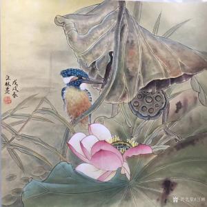 艺术品图片：艺术家汪林国画作品名称《秋韵》价格800.00 元