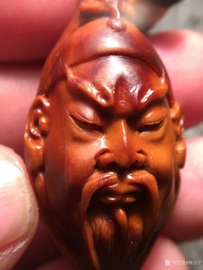 税小宁日记-笔直超长核【忠义千秋】尺寸2.2*4.1cm。精工，刀工干净细腻。做工传神，正义【图4】