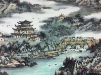 艺术家刘应雄日记:这是2017年10月根据朋友的愿望，为之创作了一幅8尺山水大【图1】