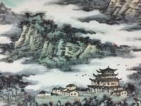 艺术家刘应雄日记:这是2017年10月根据朋友的愿望，为之创作了一幅8尺山水大【图5】