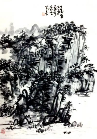 龚光万日记-回望·丁酉一一 山水画 《蜀江清晓》 《清溪垂钓》等九帧【图5】