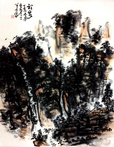 龚光万日记-回望·丁酉一一 山水画 《蜀江清晓》 《清溪垂钓》等九帧【图7】