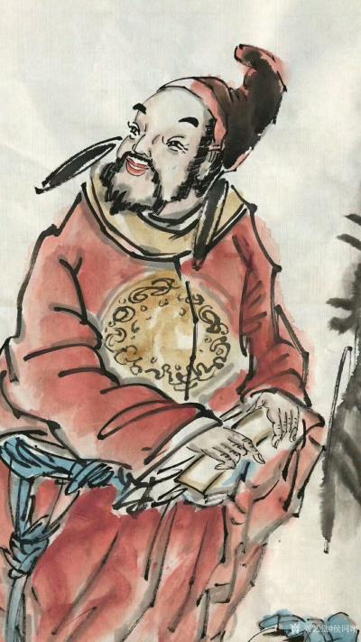 侯同印日记-国画人物画新作品，《八仙图》，4条屏，请大家品鉴。
候同印【图3】