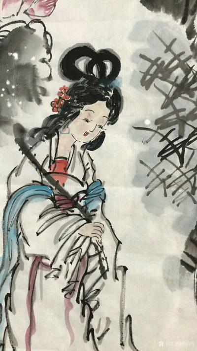 侯同印日记-国画人物画新作品，《八仙图》，4条屏，请大家品鉴。
候同印【图4】