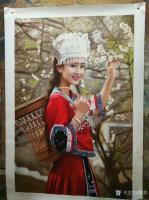 艺术家黎群日记:近期画的人物肖像油画作品，供大家欣赏，欢迎自己提供照片，订制【图3】