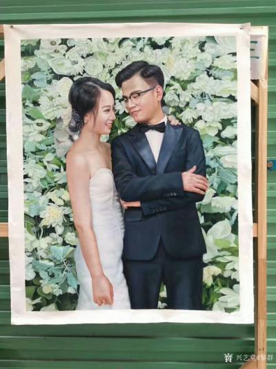 黎群日记-近期画的人物肖像油画作品，供大家欣赏，欢迎自己提供照片，订制各类肖像油画，风景油【图5】