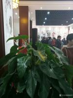 艺术家杨振华生活:笔会现场，绘制荷花一幅。【图2】