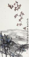 艺术家甘庆琼日记:国画《寒林晨曲》尺寸68X136cm，
国画《春酣》尺寸5【图0】