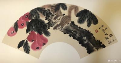 石广生日记-国画扇面《味淡情浓心自甜》
题画
味淡情浓心自甜，
莲雾怜吾两忘间。
相【图1】