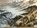 祝汉山日志-国画山水《云雾秀乾坤》雲雾秀乾坤，峰岭万壑真，不为山水动，只【图2】
