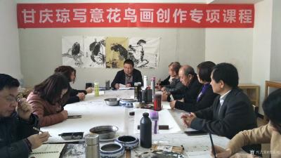 甘庆琼生活-清华美院中国书画艺术名家专项课题高研班甘庆琼工作室2018(1)班为期一周的第一【图2】