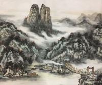 艺术家刘应雄日记:永州釆风写生作品《仙山神韵》九嶷山、三分石风光。刘应雄原创作【图5】