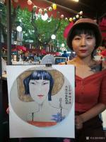 艺术家刘晓宁收藏:分享漫画现场速绘大师落子大少作品。
画皮容易难画骨，落子老【图4】