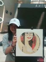 艺术家刘晓宁收藏:分享漫画现场速绘大师落子大少作品。
画皮容易难画骨，落子老【图5】