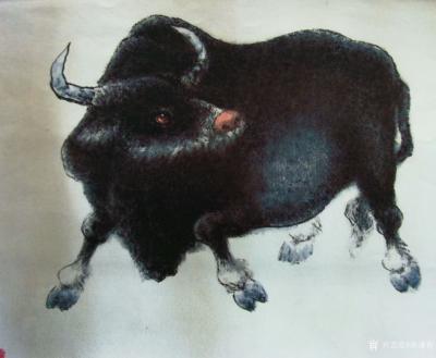 孙逢春日记-新五牛图，作于2009年鹏城龙岗，应友人之约而作随之结缘。今忆之。
孙逢春作品【图1】