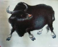 艺术家孙逢春日记:新五牛图，作于2009年鹏城龙岗，应友人之约而作随之结缘。今【图0】