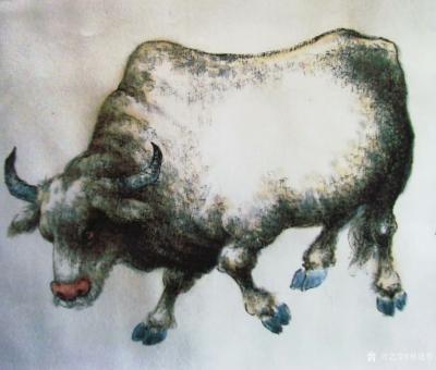 孙逢春日记-新五牛图，作于2009年鹏城龙岗，应友人之约而作随之结缘。今忆之。
孙逢春作品【图2】