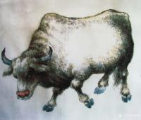 艺术家孙逢春日记:新五牛图，作于2009年鹏城龙岗，应友人之约而作随之结缘。今【图1】