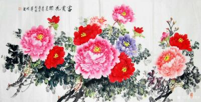 乔荣英日记-国画牡丹《花开富贵》6幅，供大家欣赏
 知人于心，无须言尽，口中多留一点余地。【图2】