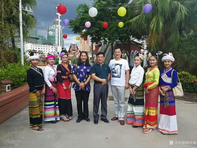 胡宝成生活-和上海昌圩生物有限公司董事长王硕，缅甸冯常海相聚西双版纳。【图5】