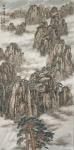 郑诚日志-国画山水《群峰独秀》
青山再高，也高不过千载诗魂，江山再美【图1】