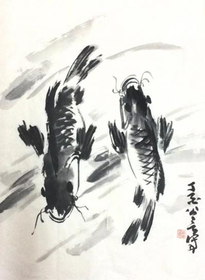 龚光万日记-回望·丁酉一一 花鸟画 《大吉图》等九帧。【图3】