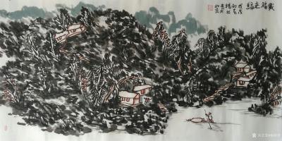 杨牧青日记-[握手]这是中国山水画的正途，需大气力，有人以文人画为论，实属不妥。然笔、墨、水【图1】