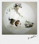 袁春宝日志-国画动物狗狗四幅《旺旺图》，小品66*66cm
袁春宝【图4】