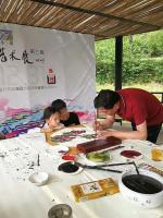 艺术家党文军生活:五一节期间，在爱和小镇•野外写生偶遇两位小朋友，竞给我讲起他【图2】