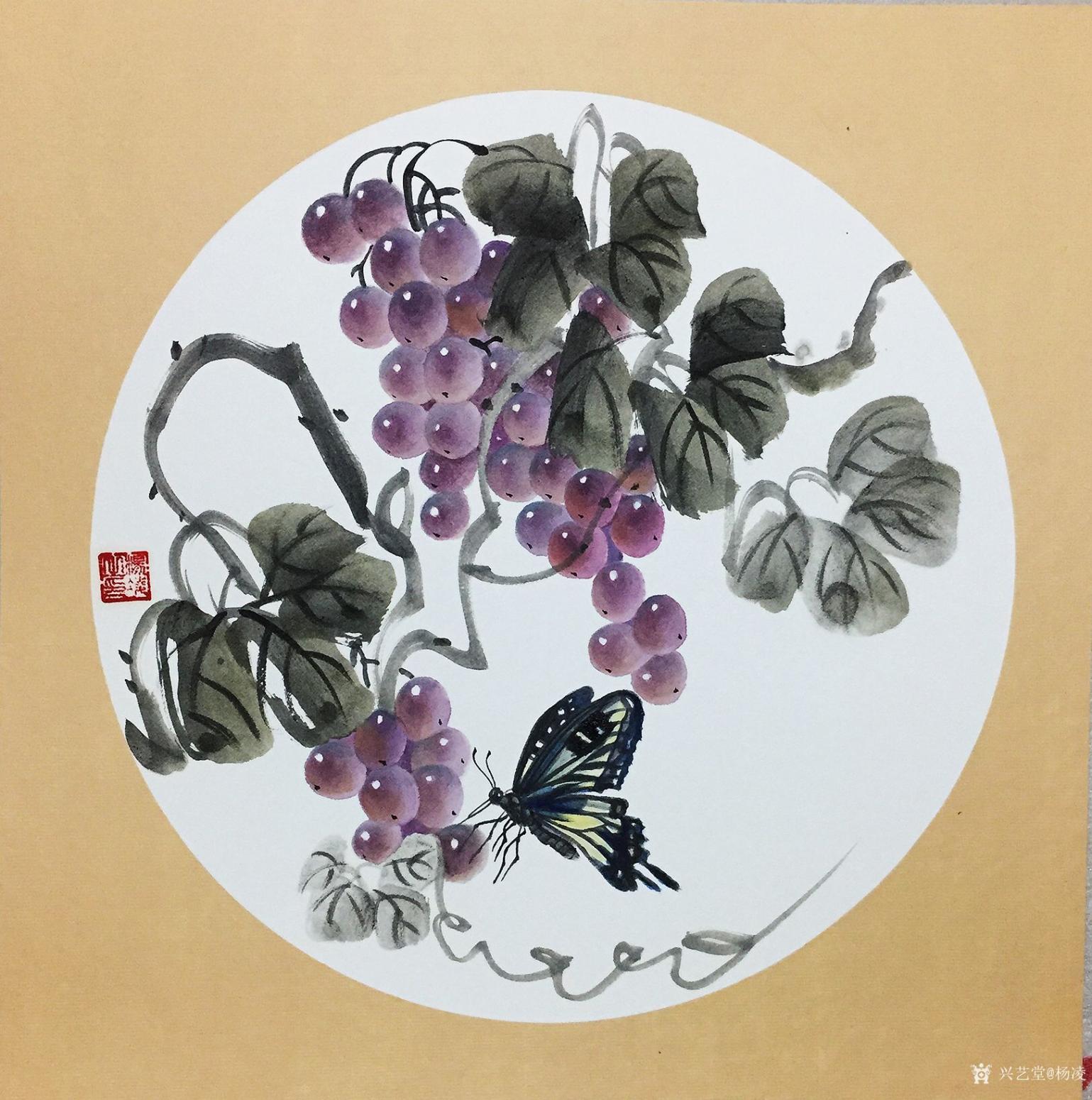 杨凌国画作品《硕果系列2》