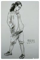 艺术家覃莽日记:有空就画画速写，覃莽的速写【图3】