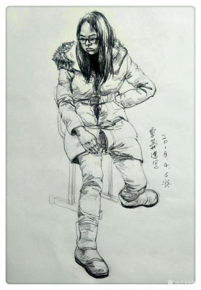 覃莽日记-形准的情况下，画得很轻松、很熟练、很随意、很自然，就很有美感。
一一覃莽的速写【图1】