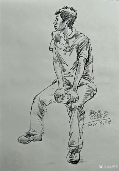 覃莽日记-形准的情况下，画得很轻松、很熟练、很随意、很自然，就很有美感。
一一覃莽的速写【图3】