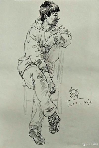 覃莽日记-形准的情况下，画得很轻松、很熟练、很随意、很自然，就很有美感。
一一覃莽的速写【图5】