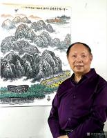 艺术家叶向阳生活:中宣部讲述中柬友好的纪录片《光阴的故事》，近日继续拍摄书画家【图1】