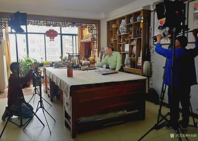 叶向阳生活-中宣部讲述中柬友好的纪录片《光阴的故事》，近日继续拍摄书画家叶向阳为中柬建交60【图3】