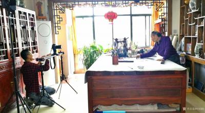 叶向阳生活-中宣部讲述中柬友好的纪录片《光阴的故事》，近日继续拍摄书画家叶向阳为中柬建交60【图5】