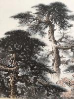 艺术家罗树辉日记:再画四尺《一叶轻舟万里途》。--“潮平两岸阔，风正一帆悬”。【图2】