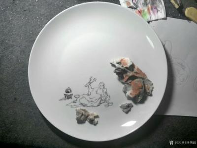 杨增超日记-奇石瓷画《彭祖》系列，部分已结缘，喜欢的欢迎联系
杨增超【图5】