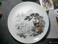 艺术家杨增超日记:奇石瓷画《彭祖》系列，部分已结缘，喜欢的欢迎联系
杨增超【图5】