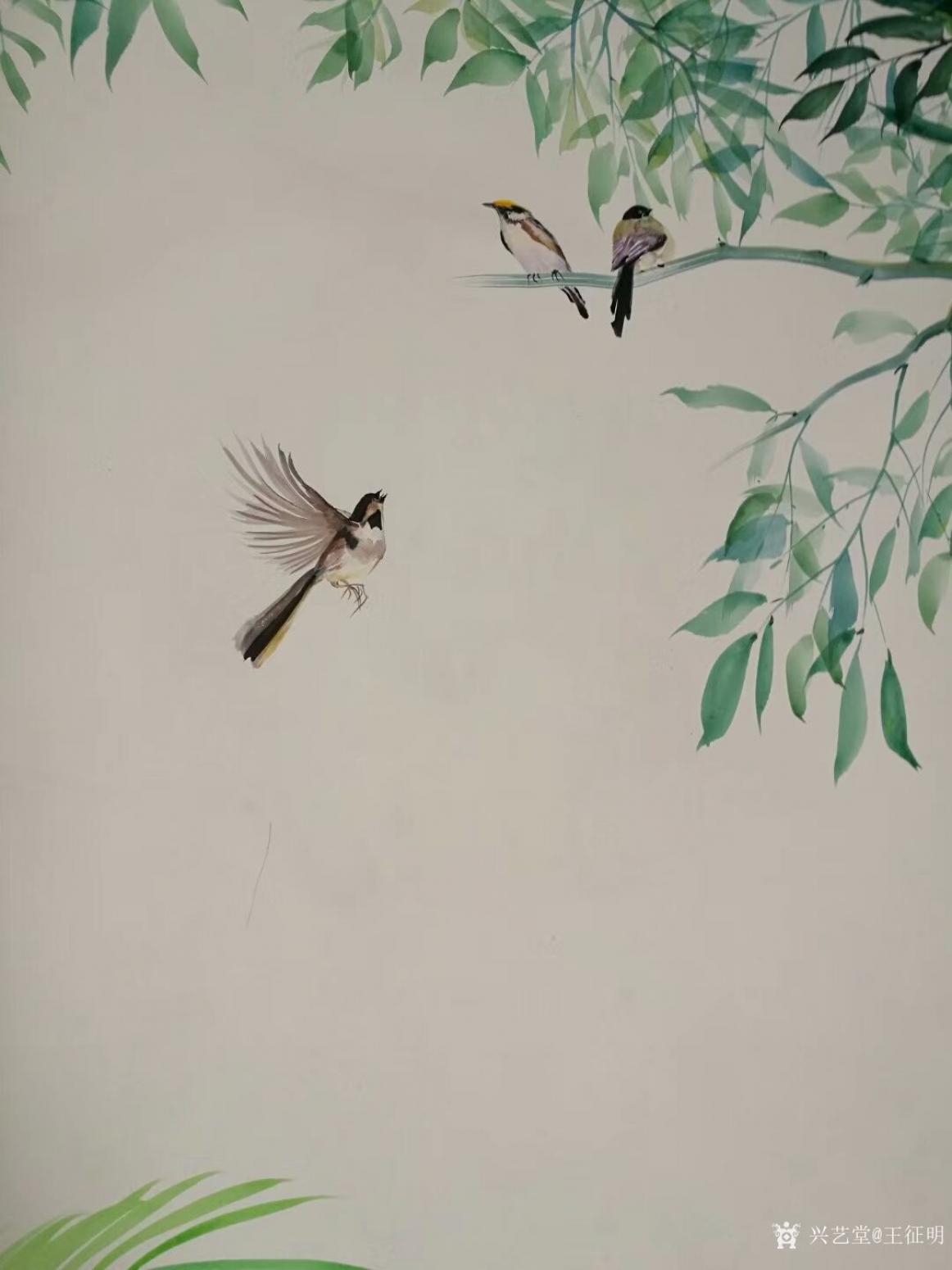 王征明国画作品《栖息》【图0】