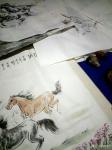 袁春宝日志-八骏图很多人都喜欢，可是，一张小的八骏图也需要一星期的构思和【图3】