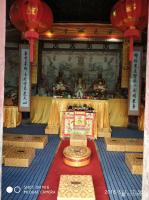 艺术家高亚仑收藏:为福建云顶寺书写的正殿对联“钟撞更阑响彻人间醒众梦，香焚昼静【图2】