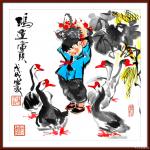 潘宁秋日志-童趣系列（一）
四尺八开34.5cmX34.5cm【图5】