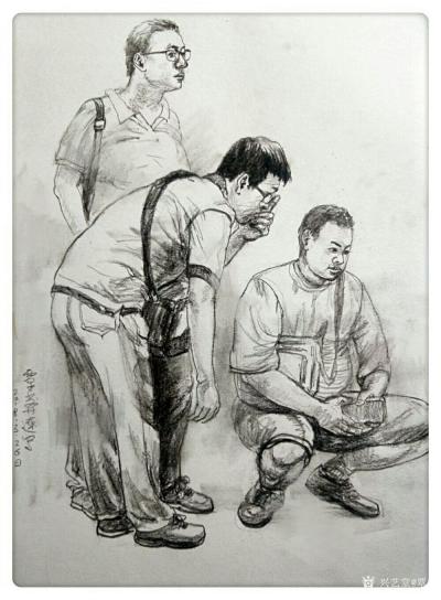 覃莽日记-我的速写作品欣赏:
本人注重主次、虚实、浓淡、疏密等变化，力求画得轻松、随意、【图3】