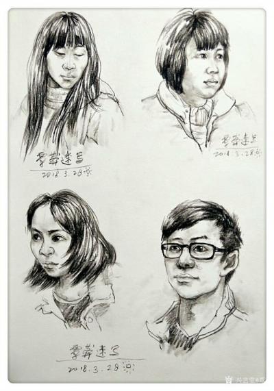 覃莽日记-我的速写作品欣赏:
本人注重主次、虚实、浓淡、疏密等变化，力求画得轻松、随意、【图6】